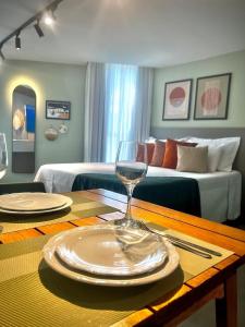 Χώρος καθιστικού στο Sonne Flat Aurora - Frente Mar no Bessa