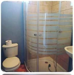 Koupelna v ubytování Rent apartment