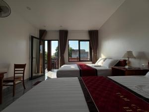Postel nebo postele na pokoji v ubytování Tam Coc Nam Huyền Homestay