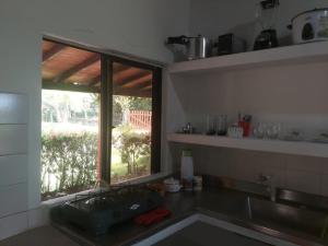 Η κουζίνα ή μικρή κουζίνα στο Cabaña Espolon