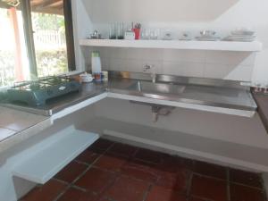 Nhà bếp/bếp nhỏ tại Cabaña Espolon