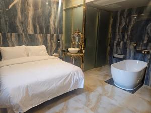 Koupelna v ubytování 델루나호텔