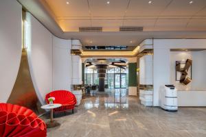 Posezení v ubytování Licheng Bieyuan Meibao Hotel