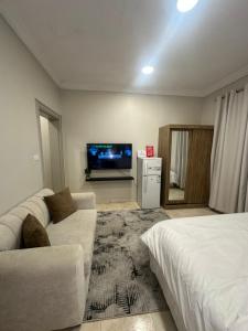 TV a/nebo společenská místnost v ubytování Comfort Zone