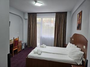 Voodi või voodid majutusasutuse Hotel Ambasador toas +18 fotot