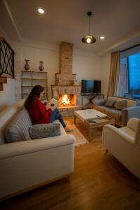 Posezení v ubytování Luxury Villas in Alazani Valley Residence