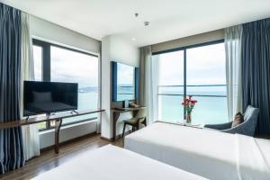 TV a/nebo společenská místnost v ubytování Vesna Hotel Nha Trang