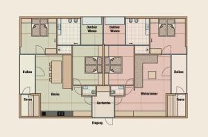 Plantegning af Preindlerhof Farmloft Sunshine + 1 billede