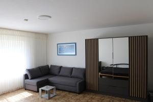 Istumisnurk majutusasutuses Große gut ausgestattete Ferienwohnung, barrierefrei, direkt an der A7