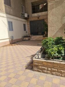 a building with a courtyard with plants on it at Cozy Homes in Cairo