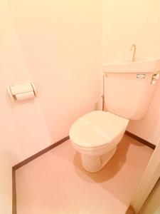 a bathroom with a white toilet in a room at Jaunty 130 Room 205 in Fukuoka