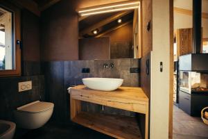 Koupelna v ubytování Chalet Hugo