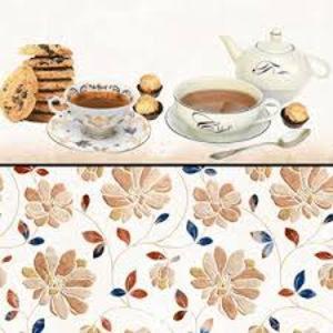 two cups of coffee on a table with cookies at Jura entre Lacs et Montagnes Charmant studio cosy de 38 m2 in Orgelet +4 photos