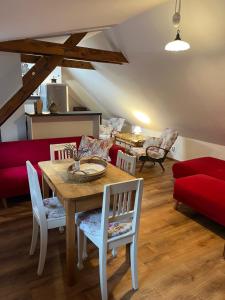 Posezení v ubytování Apartmán Bechyně