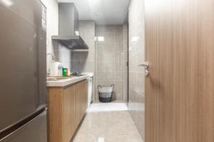 Koupelna v ubytování Hexu Yanju Hotel + 21 fotografií