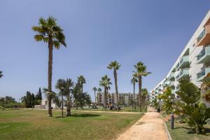 Zahrada ubytování AlmeriaSuite Palm Beach II