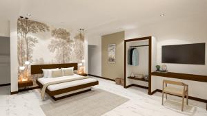 TV a/nebo společenská místnost v ubytování The Forest