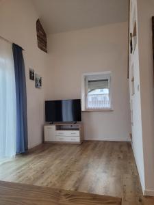 TV a/nebo společenská místnost v ubytování Ferienwohnung Lindenblüte + 5 fotografií