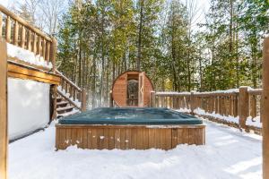 Fiddler Lake Resort Chalet 79 Deer v zimě