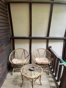 Μπαλκόνι ή βεράντα στο Bale Langgak Lodge