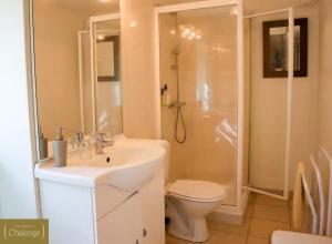 Phòng tắm tại Cottage Chêne - Maisonnette indépendante à la campagne