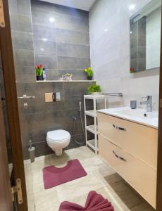 Koupelna v ubytování Lux bay