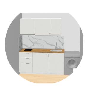 Η κουζίνα ή μικρή κουζίνα στο House Piloda