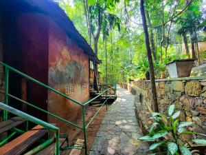 a building in the middle of a forest at Eco Lodges by Ceylon Adventures in Kitulgala +55 photos