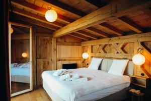 Postel nebo postele na pokoji v ubytování La Farigoule