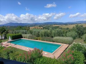 カスティリオーネ・デル・ラーゴにあるCasa Gioielloの庭園のスイミングプール像