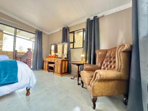 Χώρος καθιστικού στο Farm stay at Bluegums on Haldon Estate