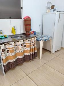 Kuchyň nebo kuchyňský kout v ubytování Mini lar 2