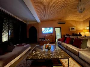 Χώρος καθιστικού στο Villa Dilyas Marrakech