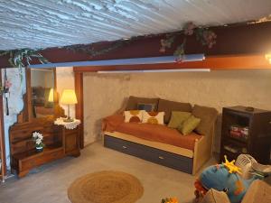 Ένα ή περισσότερα κρεβάτια σε δωμάτιο στο El Patio de Estrella