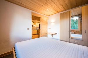 Postel nebo postele na pokoji v ubytování Montjoie Appt centr pied des pistes