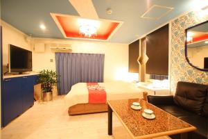 Μια τηλεόραση ή/και κέντρο ψυχαγωγίας στο ホテル 夢街道 -Hotel Yumekaido-