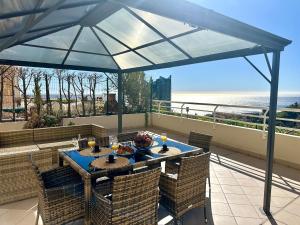 Μπαλκόνι ή βεράντα στο Skyline Mer & Monaco - Terrasse - Parking - AC