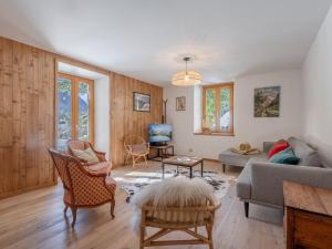 Posezení v ubytování Spacieux appartement 8 pers. avec cheminée à Argentière - FR-1-343-270