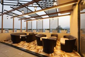 Χώρος καθιστικού στο Hotel Ganga Sutra