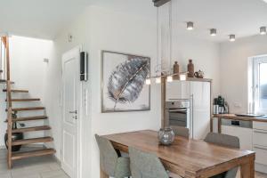 Η κουζίνα ή μικρή κουζίνα στο Perle von Borkum 1