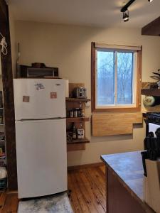 Kuchyň nebo kuchyňský kout v ubytování Romantic Mountain Cabin with Stunning Views in Ulster County, New York + 18 fotografií