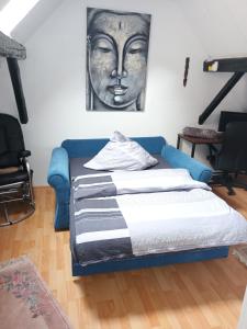 Ένα ή περισσότερα κρεβάτια σε δωμάτιο στο Ferienhaus Olsberg