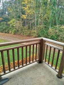 En balkon eller terrasse på Chez Louis