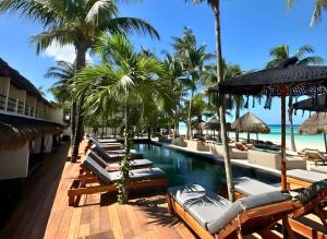 Hồ bơi trong/gần Amaite Holbox - Oceanfront Hotel
