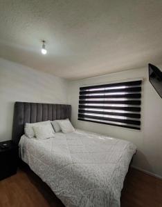 Ένα ή περισσότερα κρεβάτια σε δωμάτιο στο Habitaciones en Curico