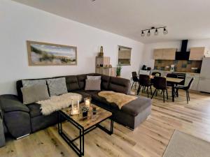 Istumisnurk majutusasutuses Appartement Seeoase