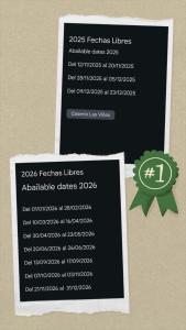 a black and white sign with a bunch of numbers at Casa Rural Caserío Las Viñas in Guájar Fondón