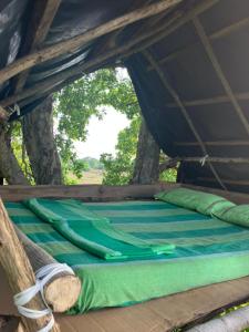 アヌラーダプラにあるJungle Tree Hut Anuradhapura Sri Lankaのテント裏のベッド +134枚の写真