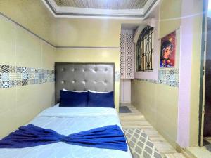 Кровать или кровати в номере 1-Bedroom Apartment with Garden & Wi-Fi in Taroudant City