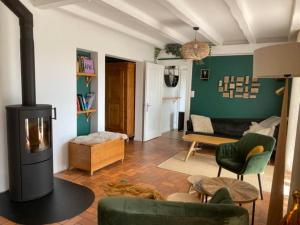 Posezení v ubytování A l'Oree du Bois